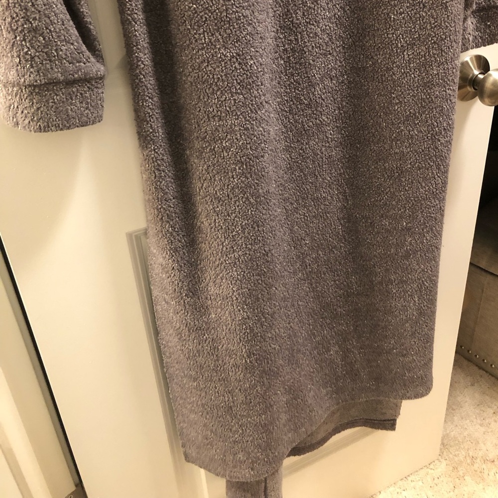 L FP Beach Grey Plush Sweater Dress - Picture 3 of 7